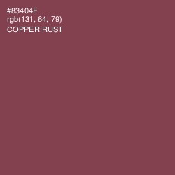 #83404F - Copper Rust Color Image